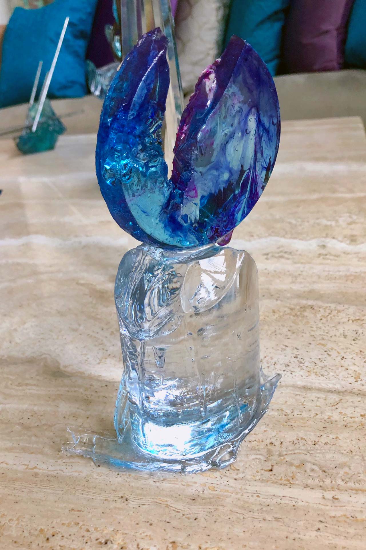 resin crystal sculpture