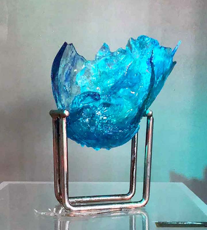 Resin Cradle abstract sculpture